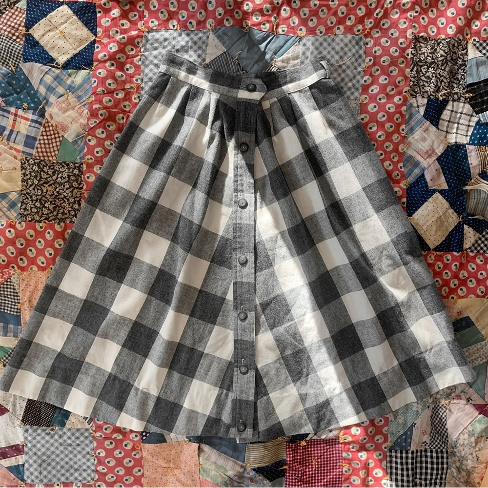 🌿Vintage Wool Plaid Skirt🌿